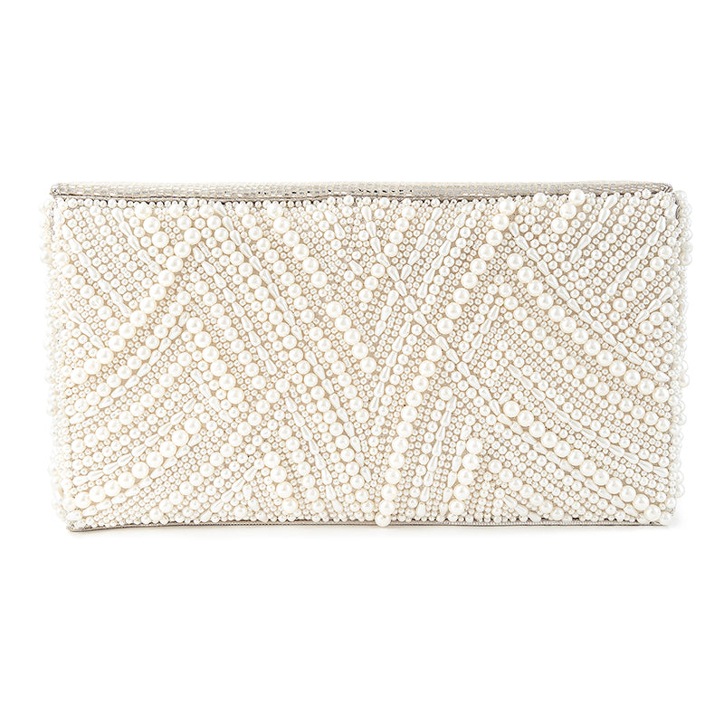 Deepa outlet Gurnani Bel pouch beaded clutch