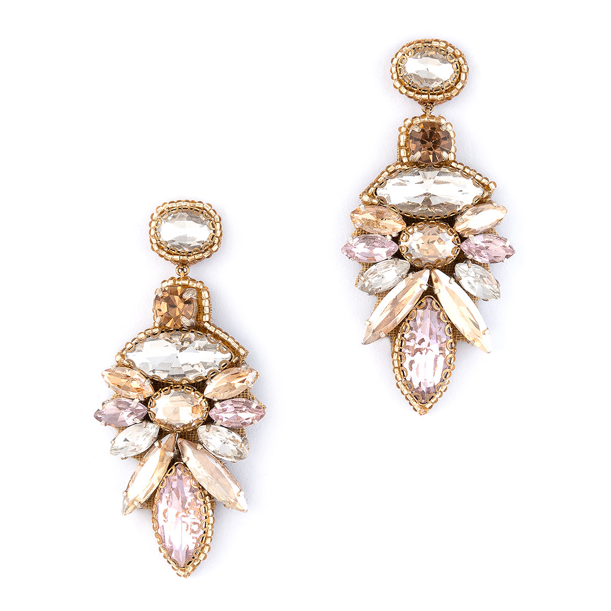 Deepa By Deepa Gurnani Zohayra Earrings in Pastel Multi 