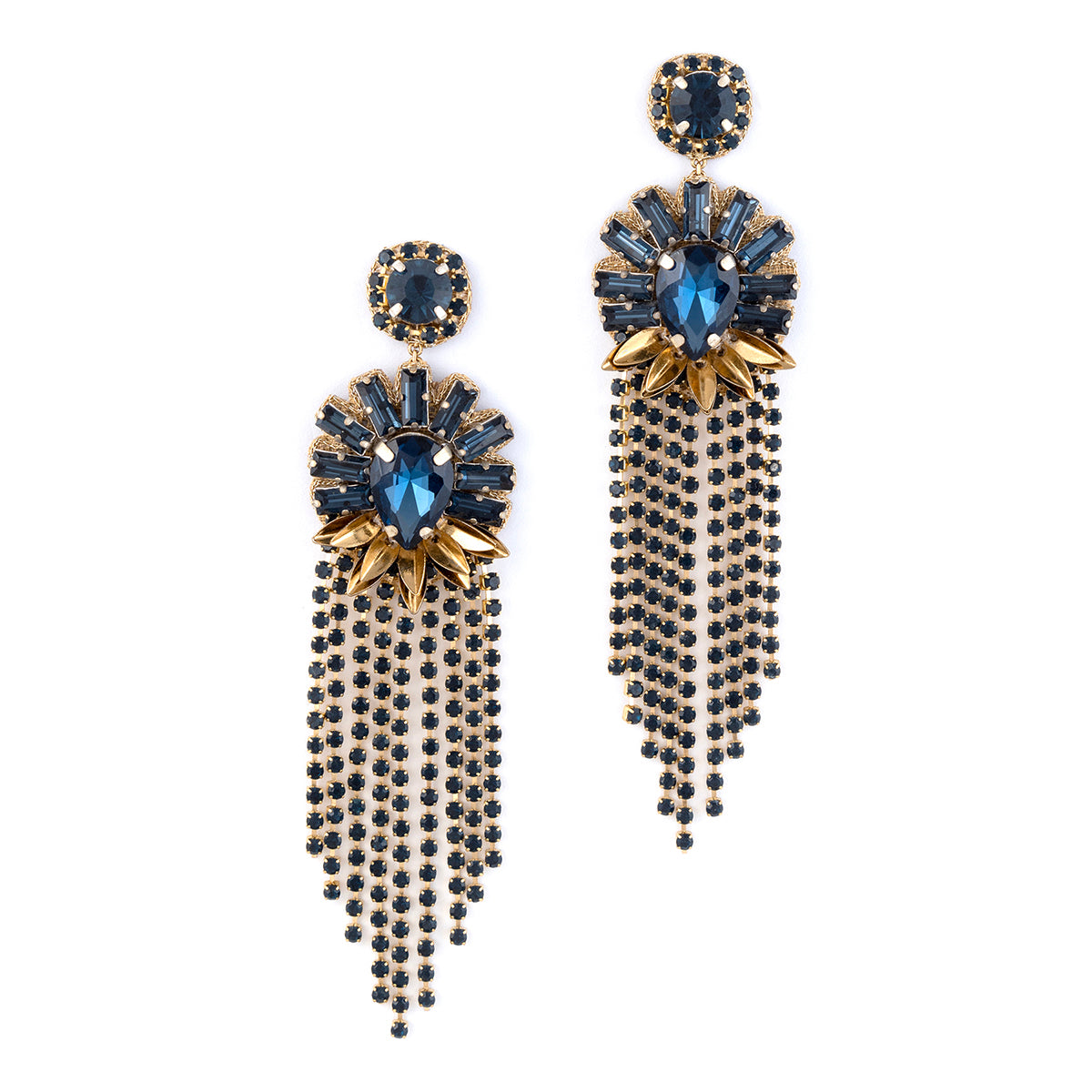 Deepa By Deepa Gurnani Murtle Earrings in Sapphire 