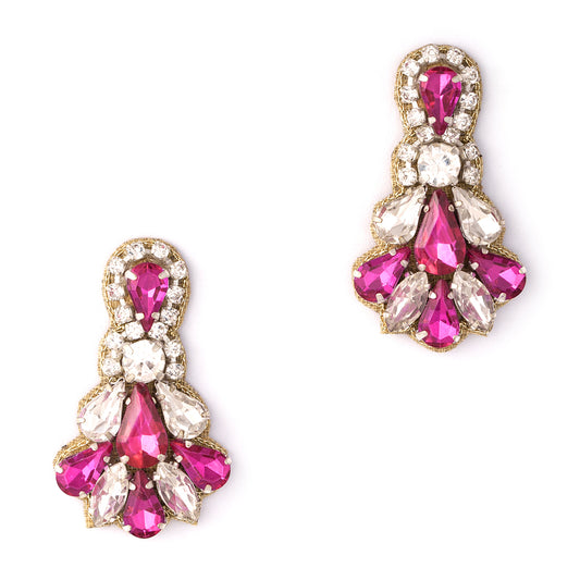 Deepa By Deepa Gurnani Otylia Earrings in Fuchsia 