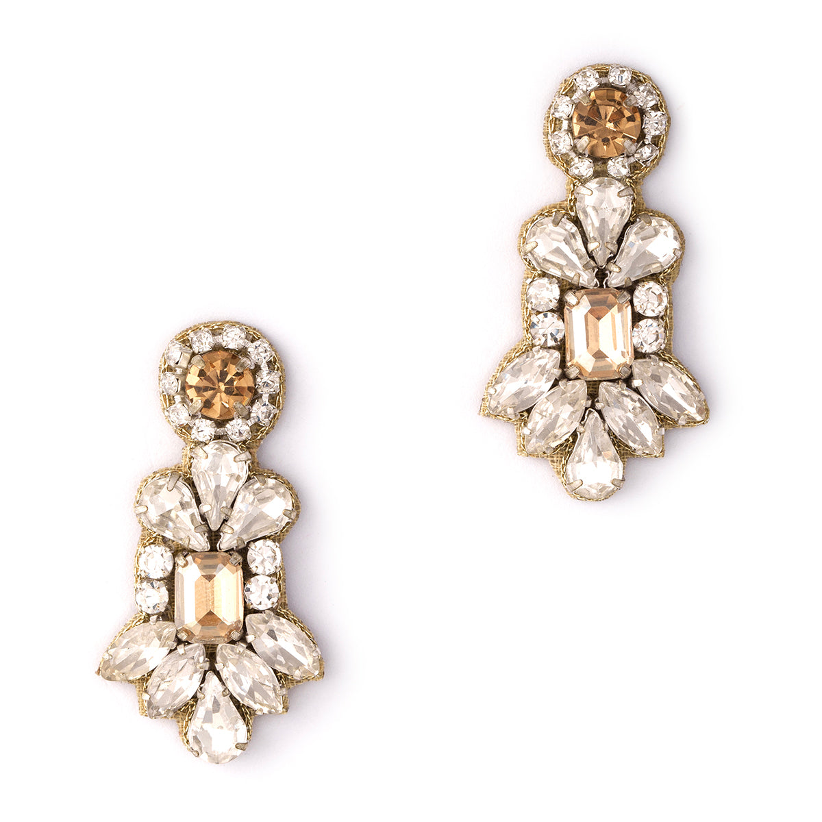 Deepa By Deepa Gurnani Jameka Earrings in Gold color