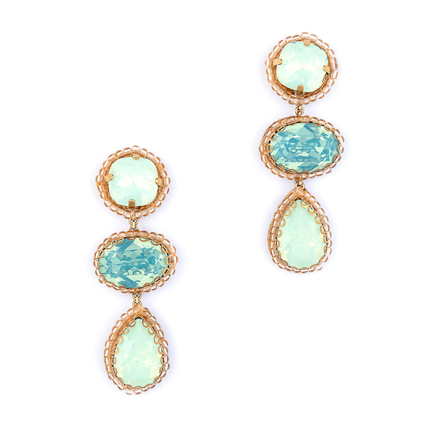 Deepa By Deepa Gurnani Bionda Earrings in Mint
