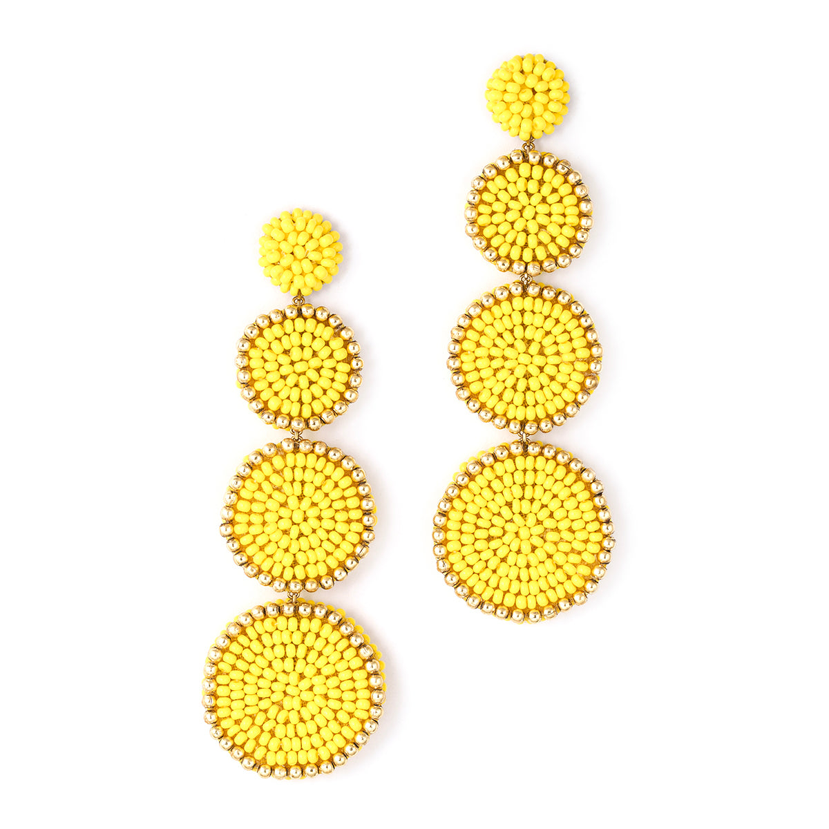 Deepa By Deepa Gurnani Briny Earrings in Yellow