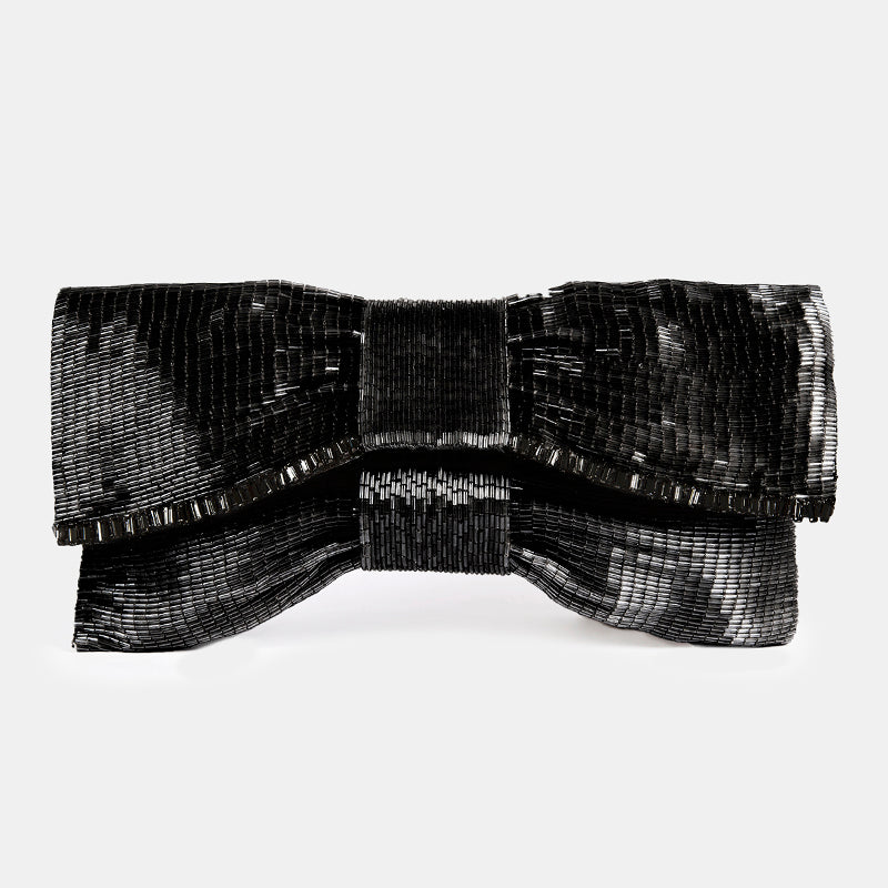 Deepa Gurnani Handmade Avianna Clutch in Black colour