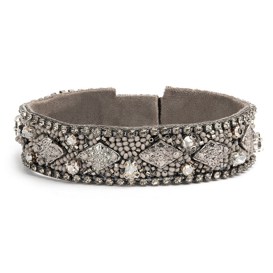 Deepa by Deepa Gurnani Handmade Delvina Bracelet in Grey color