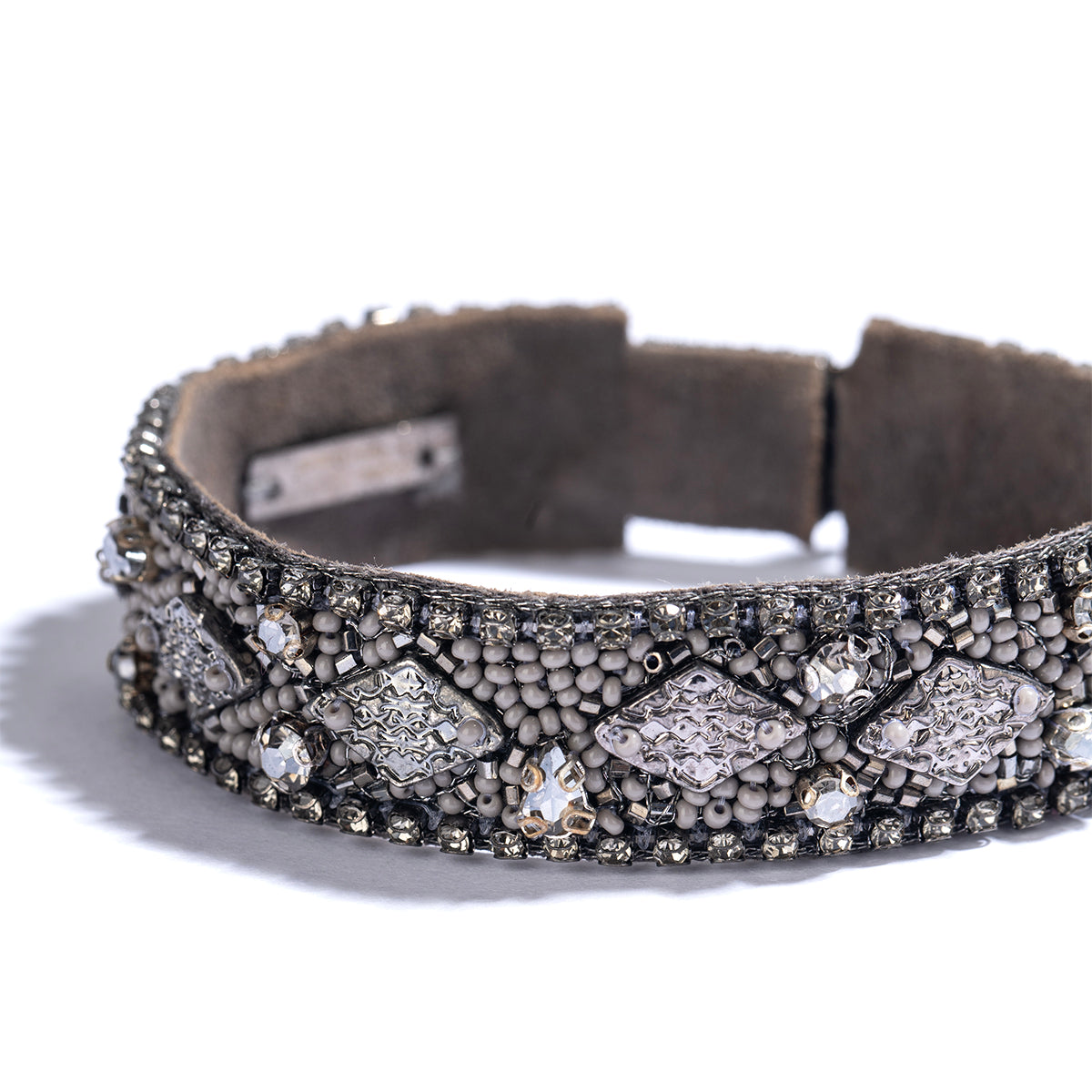 Detail of Deepa by Deepa Gurnani Handmade Delvina Bracelet in Grey color