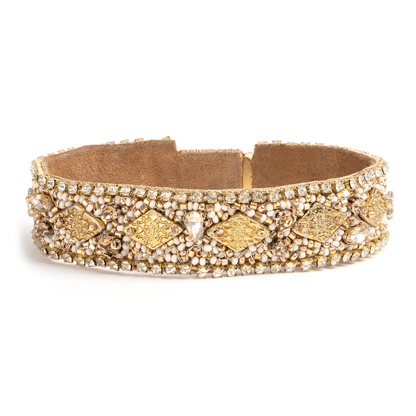 Deepa by Deepa Gurnani Handmade Delvina Bracelet in Ivory color