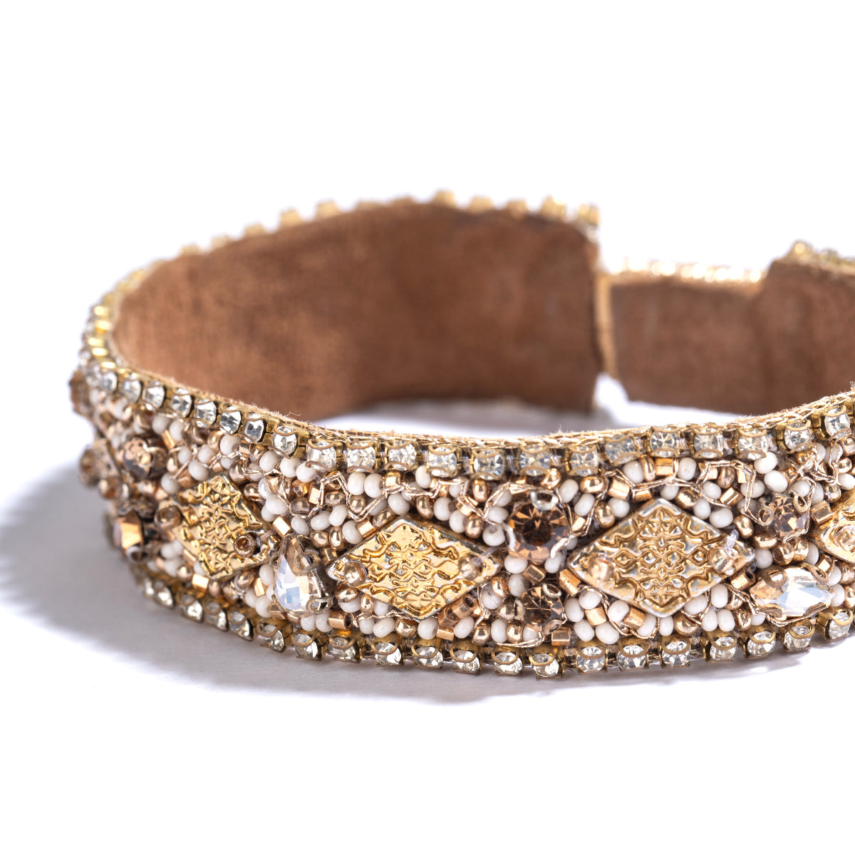 Detail of Deepa by Deepa Gurnani Handmade Delvina Bracelet in Ivory color