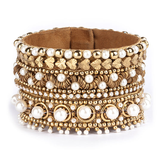 Deepa by Deepa Gurnani Handmade Orion Bracelet in gold color