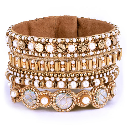 Deepa by Deepa Gurnani Handmade Lucina Bracelet in gold color