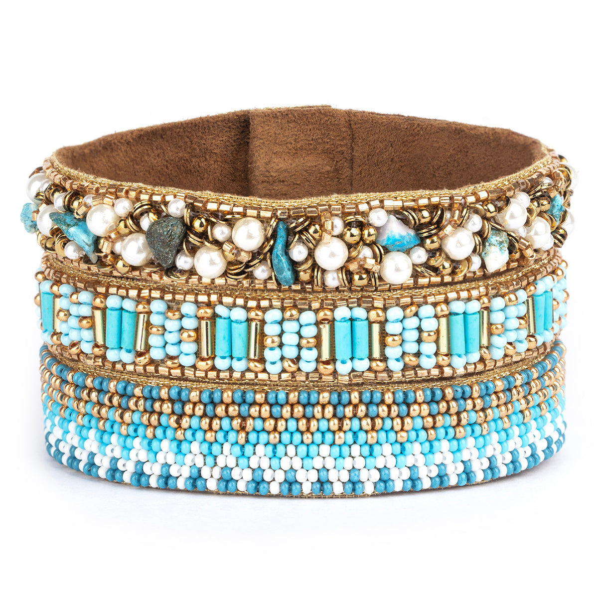 Deepa by Deepa Gurnani Handmade Melia Bracelet in turquoise color