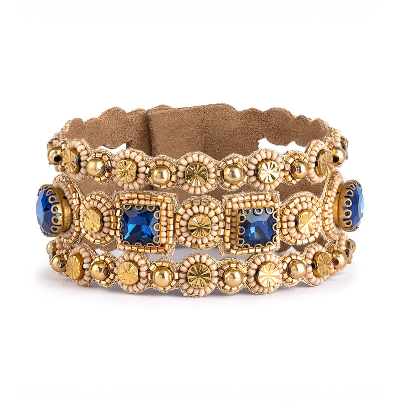 Handmade Deepa by Deepa Gurnani Muriel Cuff in Blue color