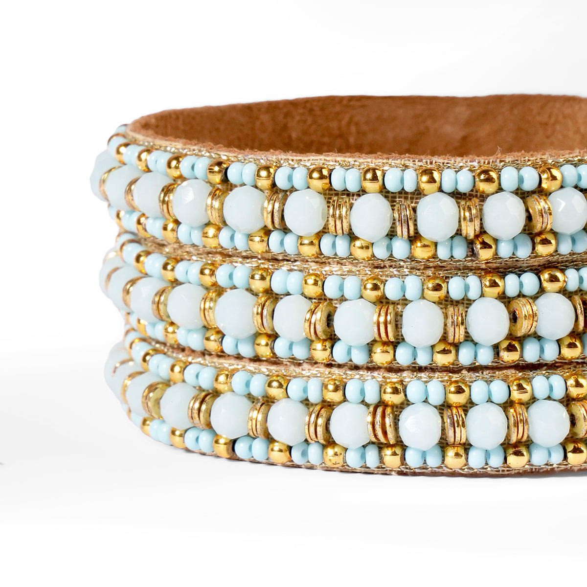 Deepa Gurnani Pret Inana Bracelet in baby blue color