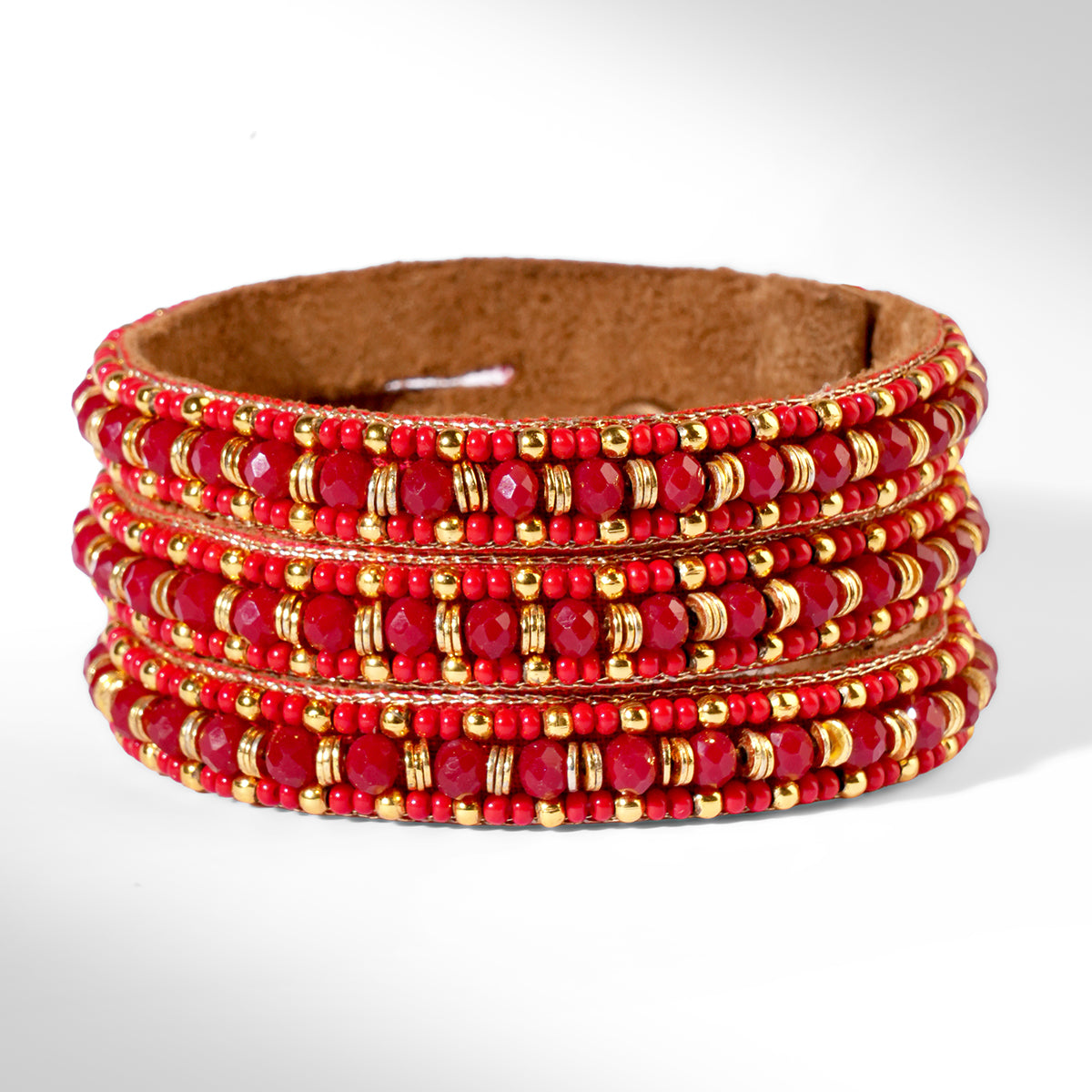 Deepa Gurnani Pret Inana Bracelet in Red color