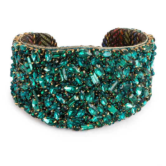 Deepa Gurnani Karen Cuff in Emerald color