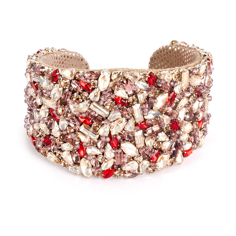 Deepa Gurnani Karen Cuff in Gold Multi color