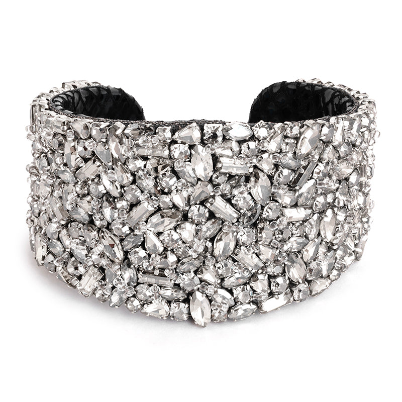 Deepa Gurnani Karen Cuff in Gunmetal color