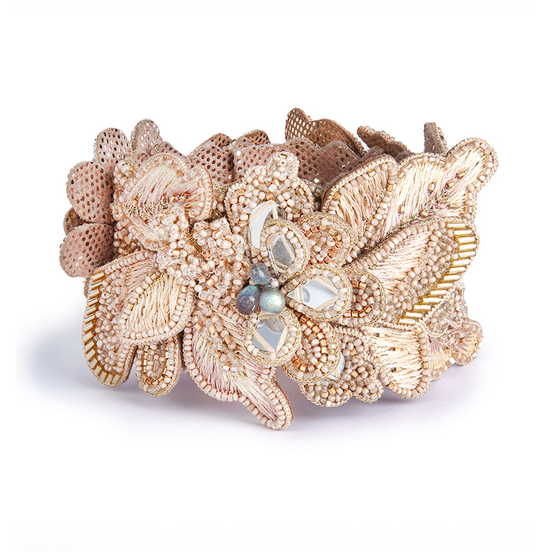 Deepa Gurnani Monisha Cuff in Beige color