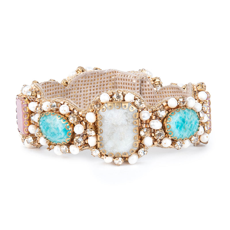 Deepa Gurnani Charlene Cuff in Turquoise color