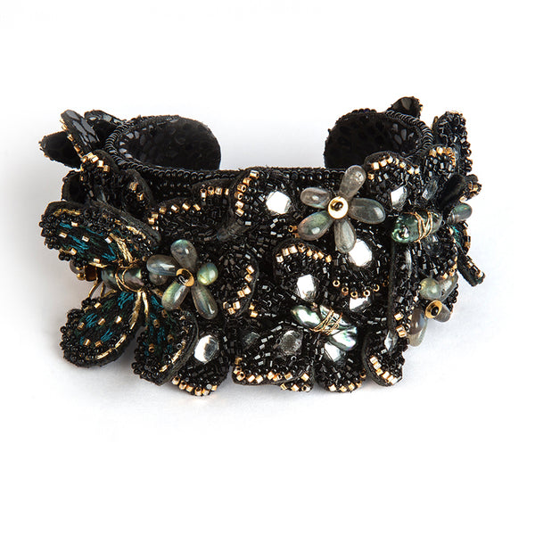 Deepa Gurnani Tate Cuff in Black color