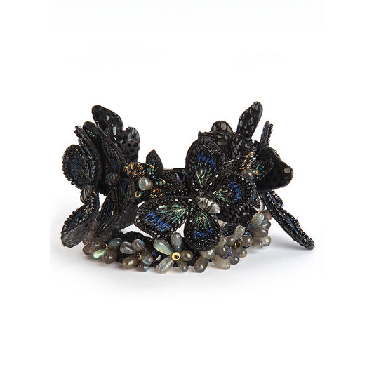 Deepa Gurnani Handmade Sirius Cuff in Black color