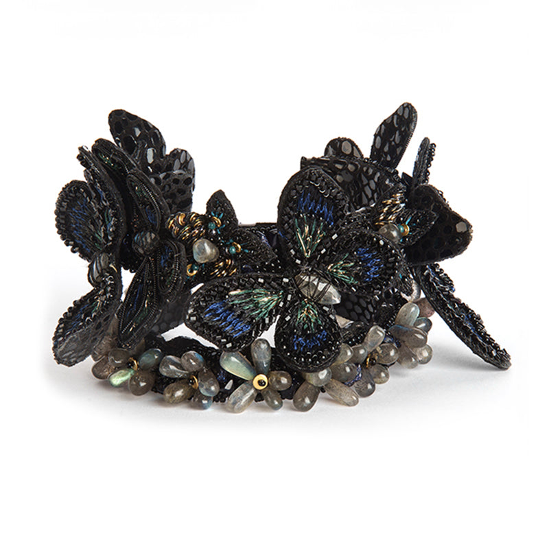 Deepa Gurnani Handmade Sirius Cuff in Black color