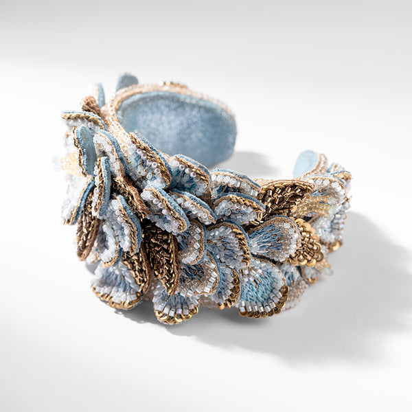 Deepa Gurnani handmade Lushly Cuff in Blue color