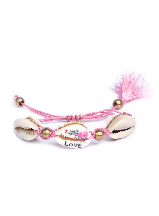 Deepa By Deepa Gurnani Jayden Bracelet in Pink 