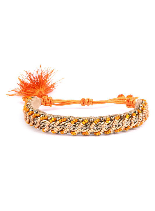 Deepa By Deepa Gurnani Minette Bracelet in orange