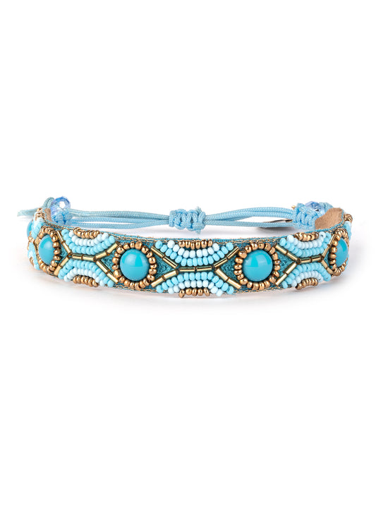 Deepa By Deepa Gurnani Marah Bracelet in Turquoise
