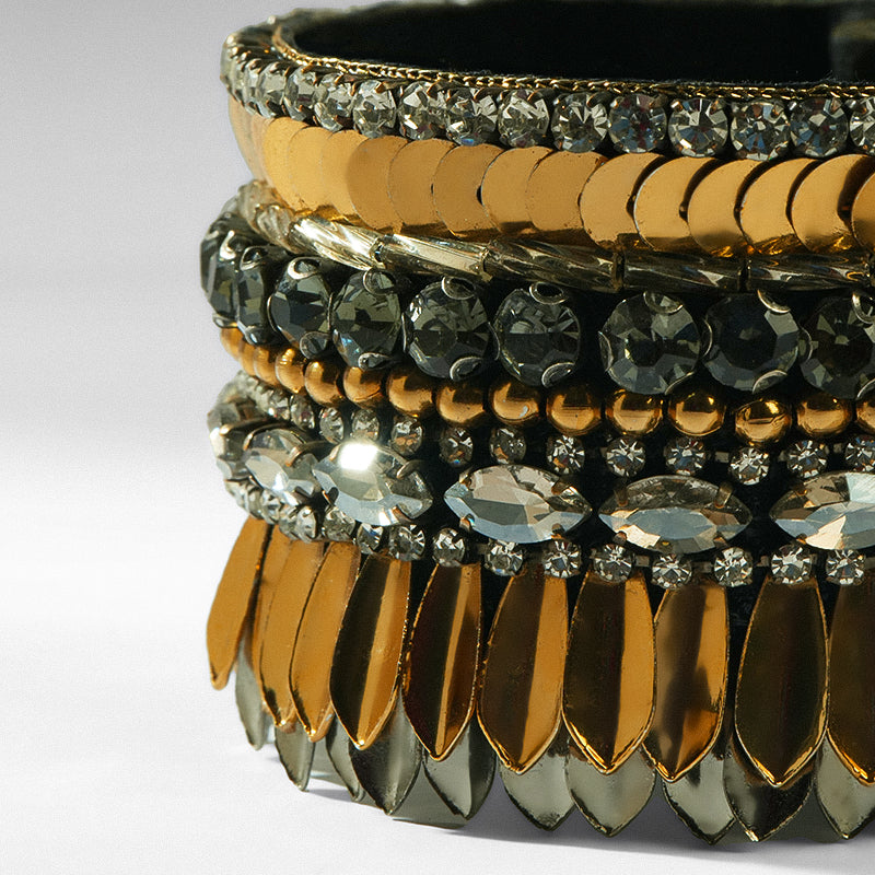 Close up of Deepa Gurnani Pret Sainz Bracelet 