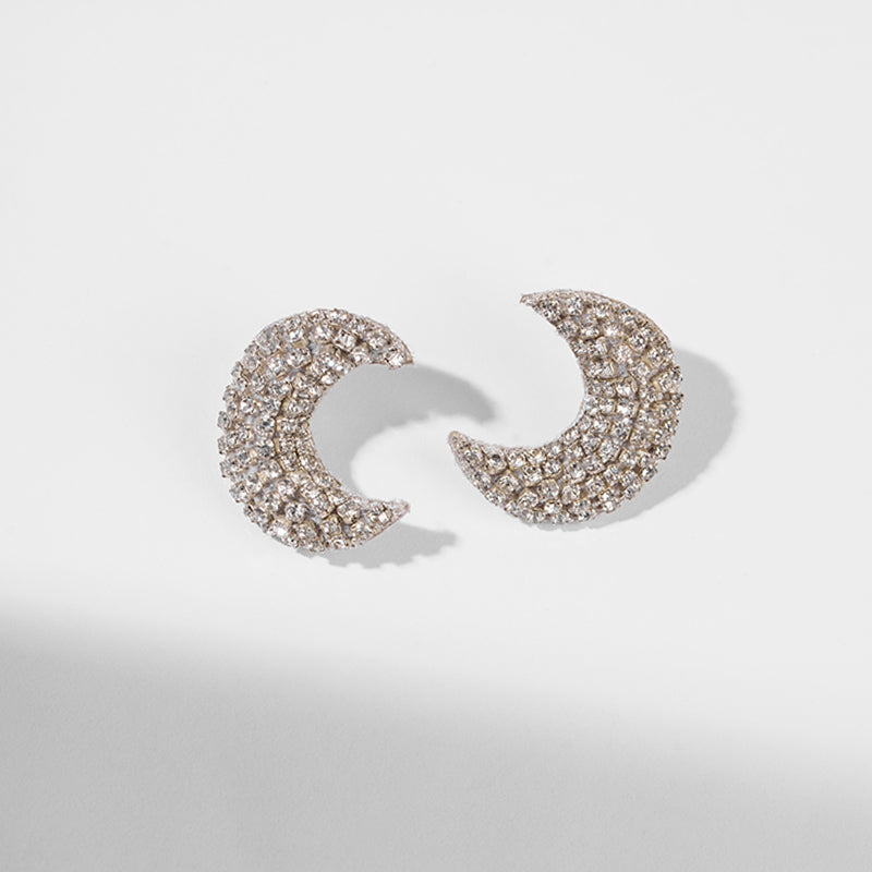 Deepa by Deepa Gurnani Handmade Feyre Earrings In Silver Color