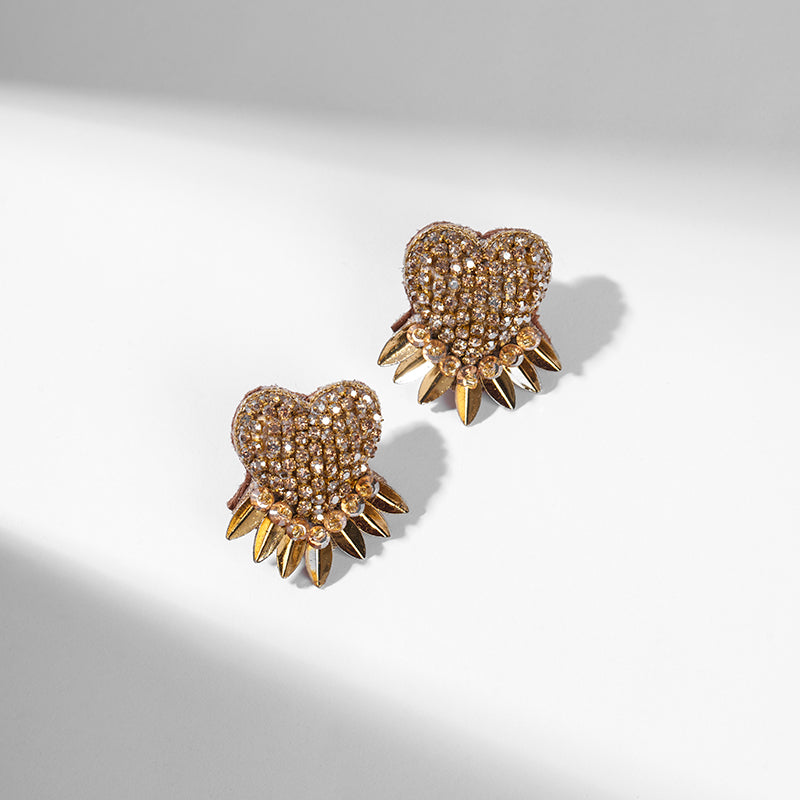 Deepa By Deepa Gurnani Danira Earrings in Gold Color