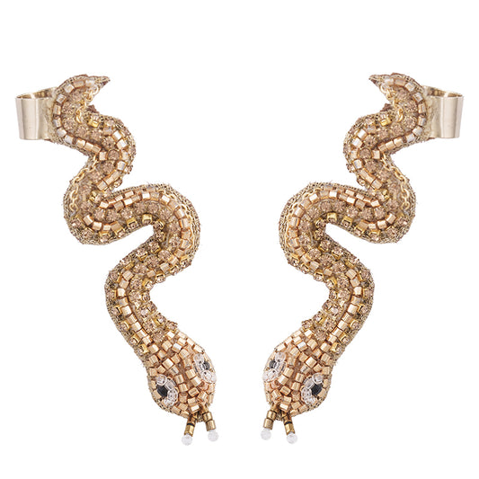 Deepa Gurnani Handmade Manasa Earrings In Gold colour