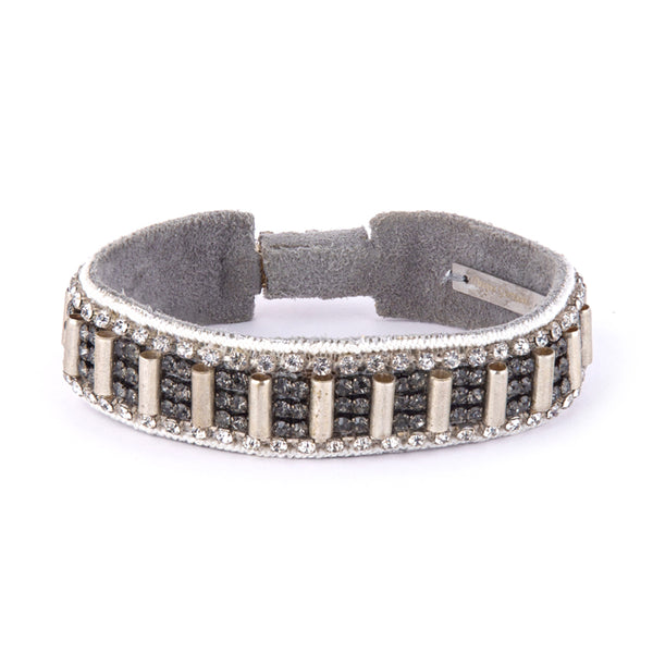 Deepa By Deepa Gurnani Gina Bracelet in Gunmetal color
