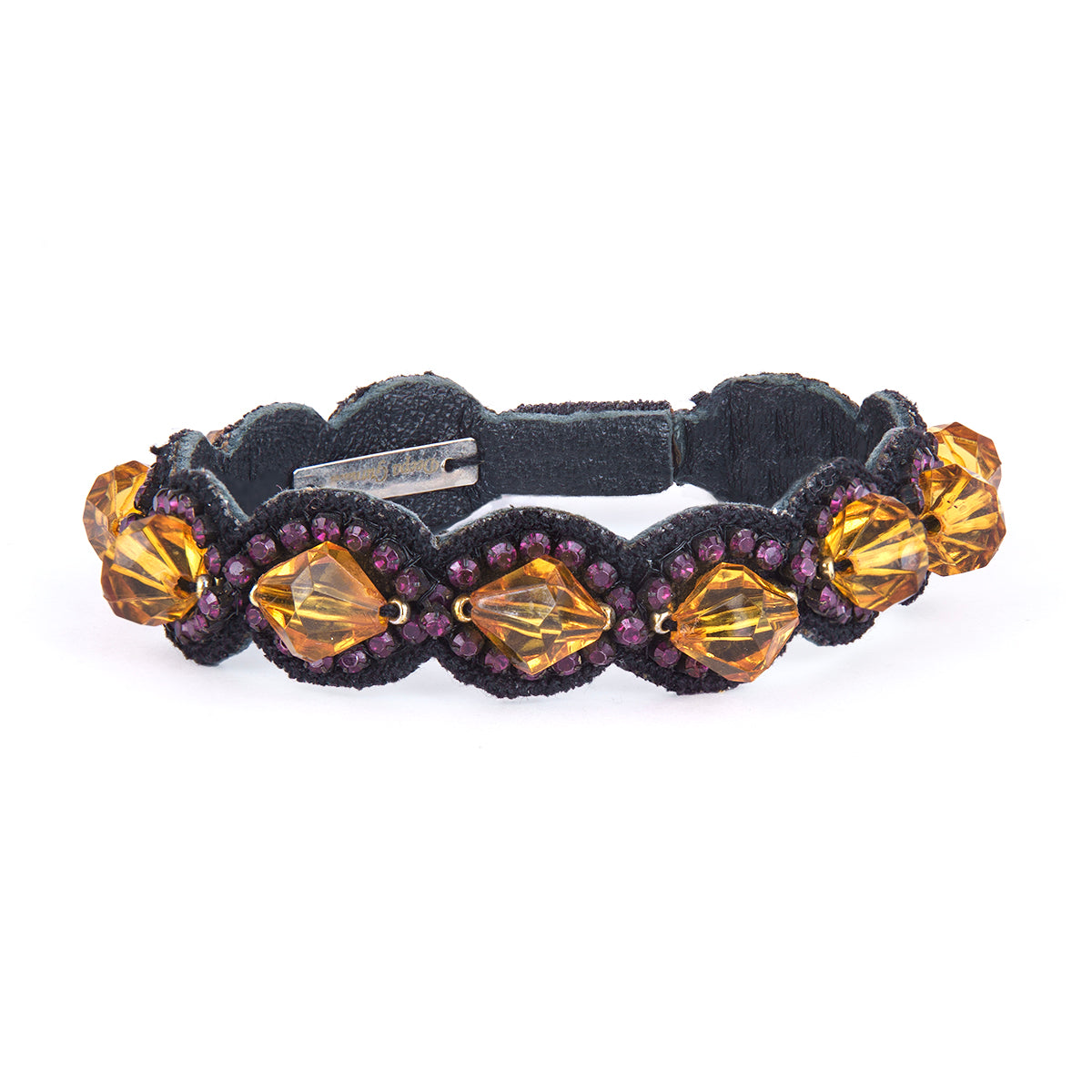 Deepa By Deepa Gurnani Pax Bracelet in Amber/Plum color
