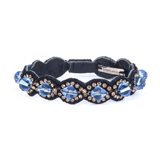 Deepa Gurnani Pax Bracelet in Sapphire Gold color
