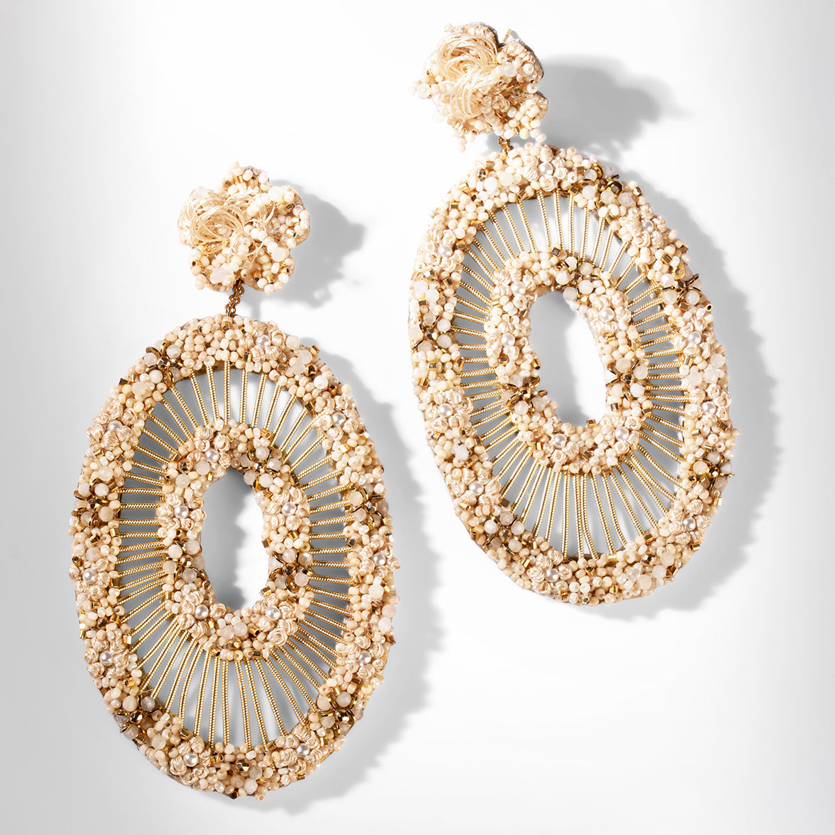 Deepa Gurnani Hway Necklace in ivory color