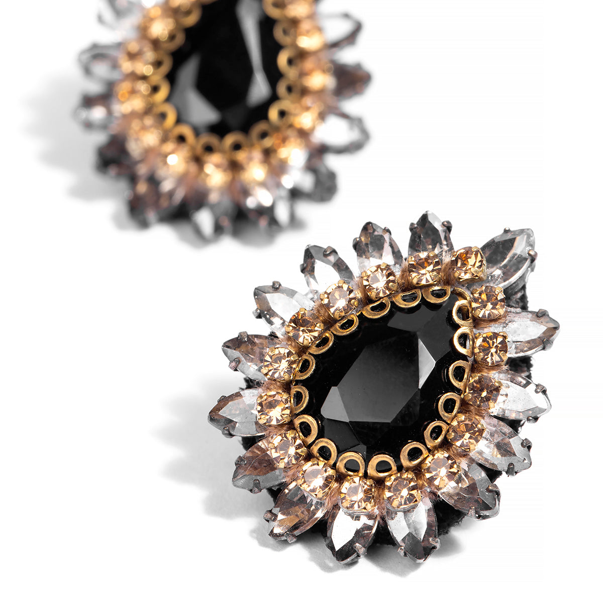 Detail of Deepa by Deepa Gurnani Black Color Leesha Earrings