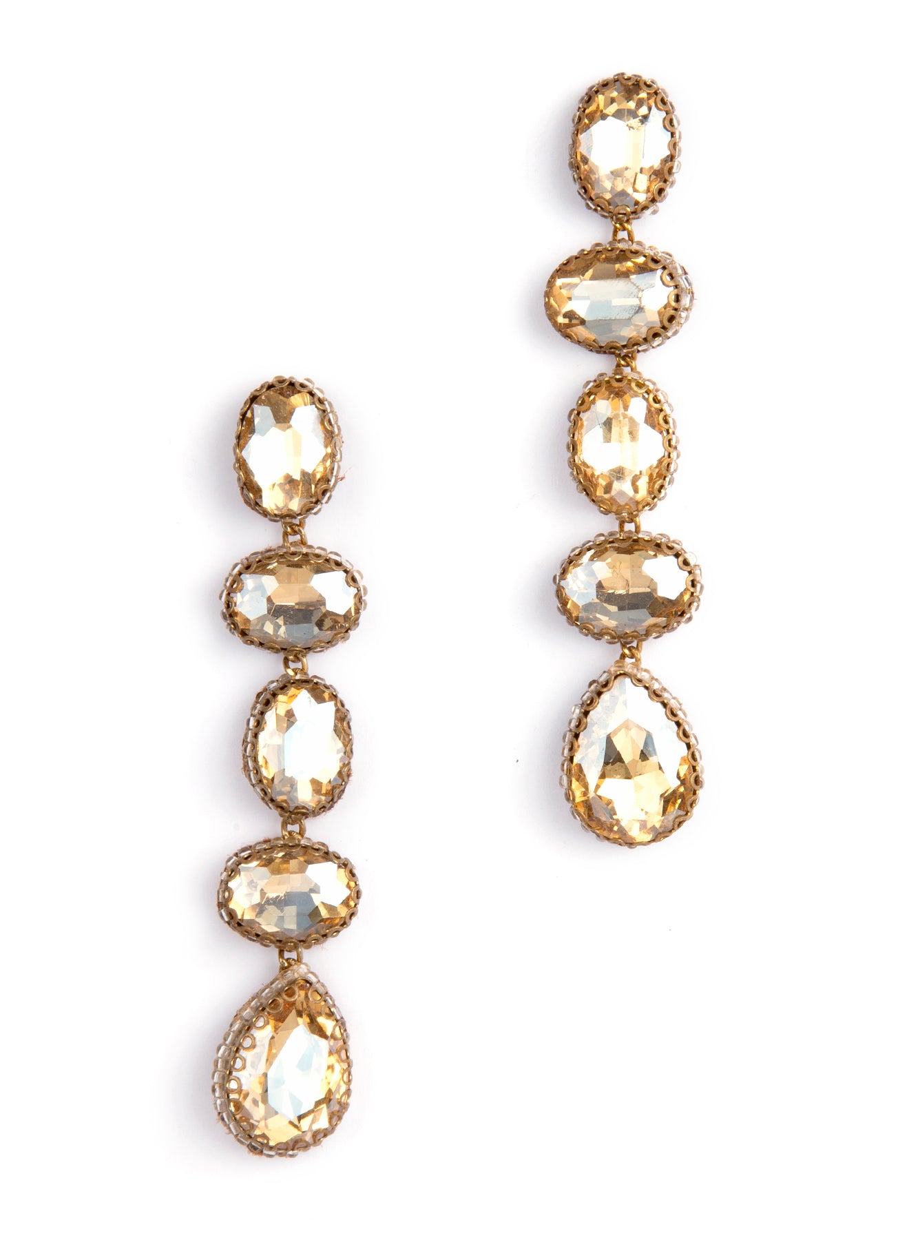 Deepa By Deepa Gurnani handmade Tyra Earrings in gold color