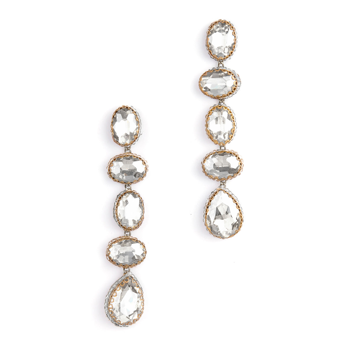 Deepa By Deepa Gurnani handmade Tyra Earrings in silver color