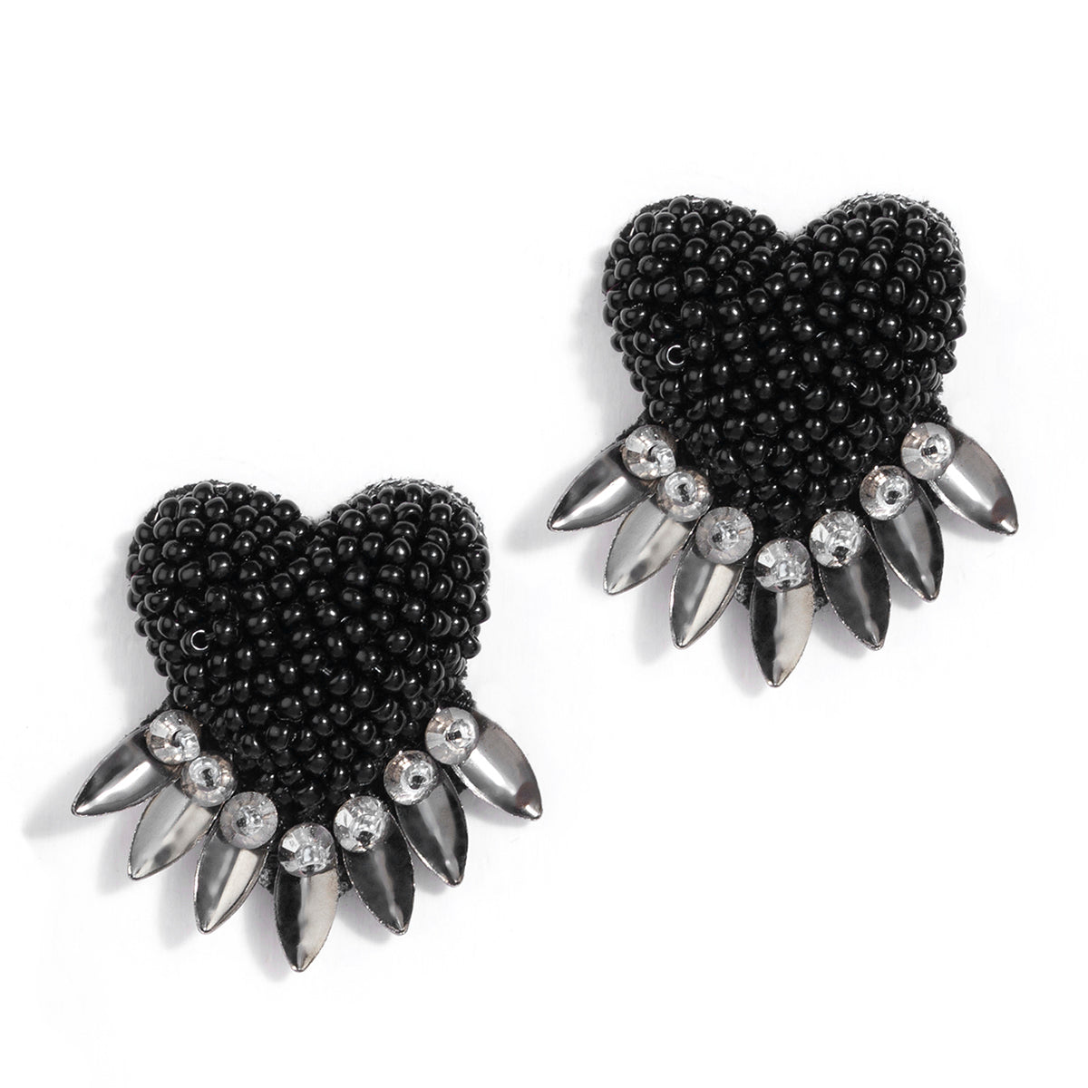 Deepa by Deepa Gurnani Handmade Black Danika Earrings