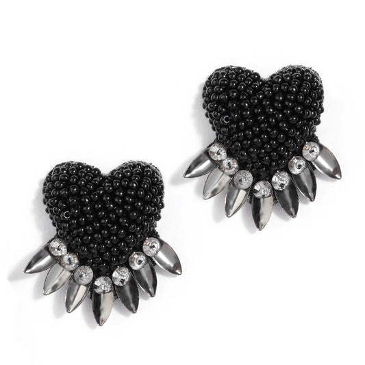 Deepa by Deepa Gurnani Handmade Black Danika Earrings