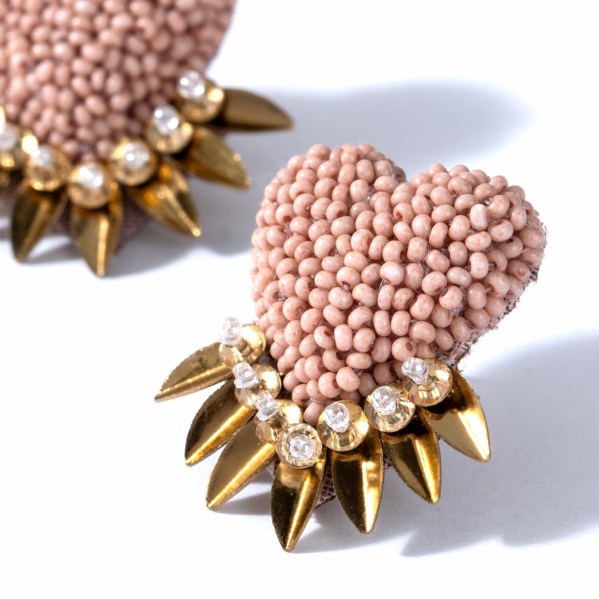 Deepa by Deepa Gurnani Handmade Dusty Pink Danika Earrings