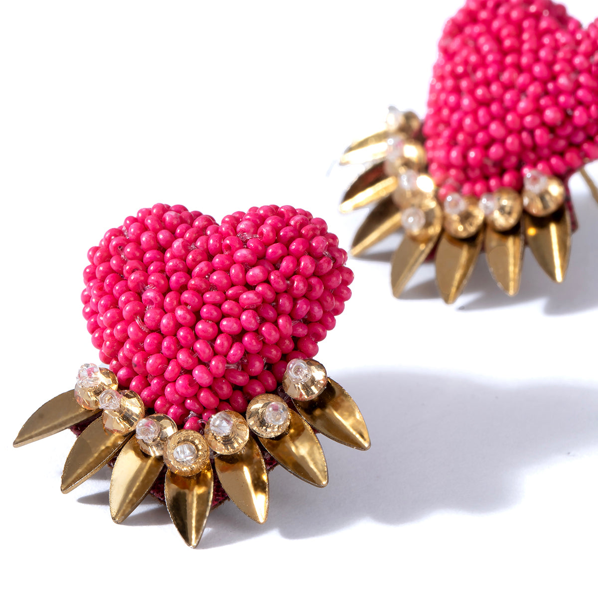 Deepa by Deepa Gurnani Handmade Hot Pink Danika Earrings