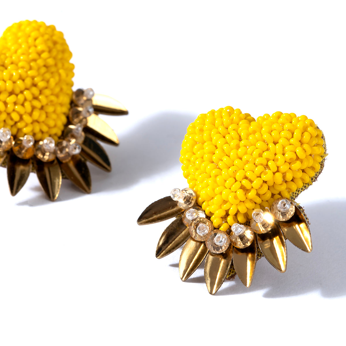 Deepa by Deepa Gurnani Handmade Yellow Danika Earrings