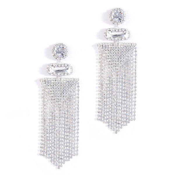 Deepa by Deepa Gurnani Handmade Silver Anvi Earrings