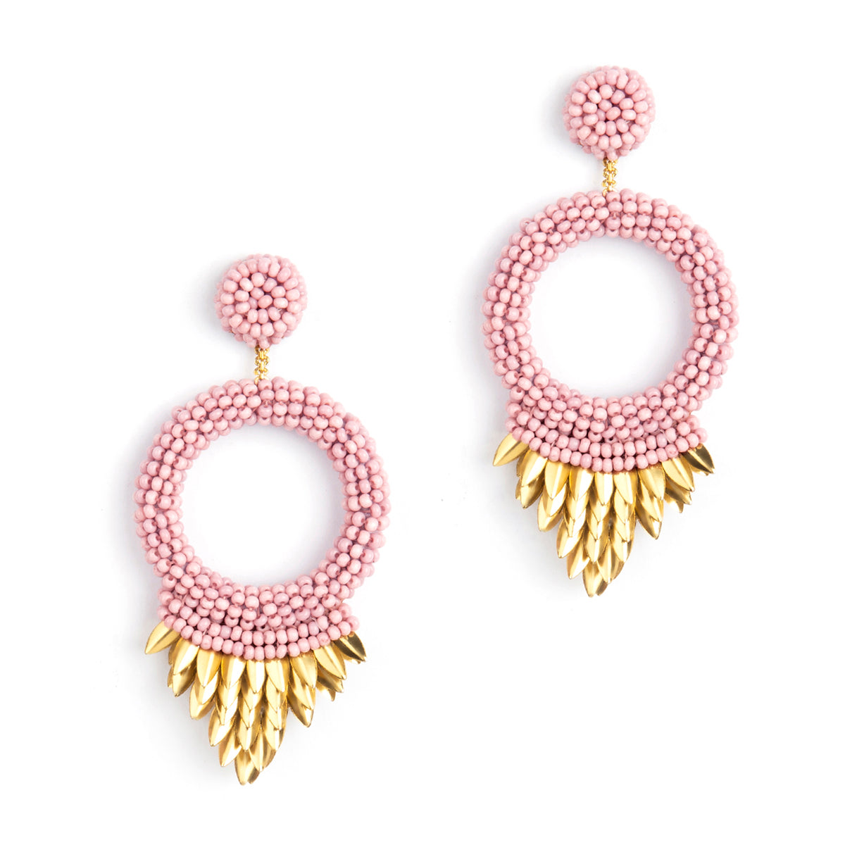 Our Franka Earrings are handmade to suit your every look.  Vibrant post earrings