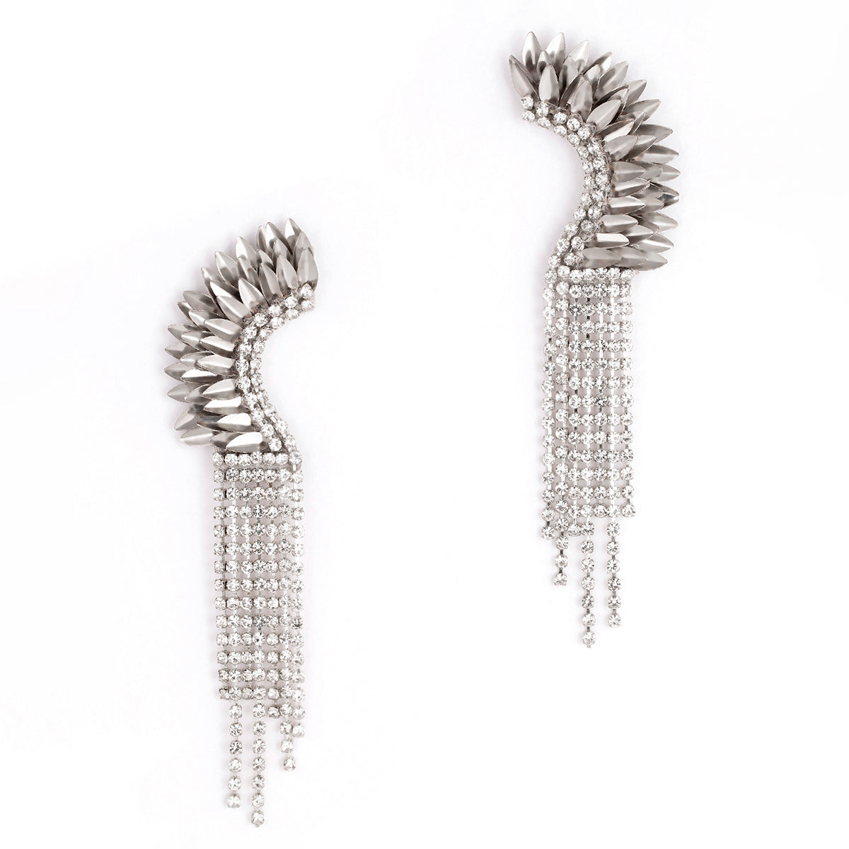 Handmade Deepa by Deepa Gurnani Estella Earrings Silver color