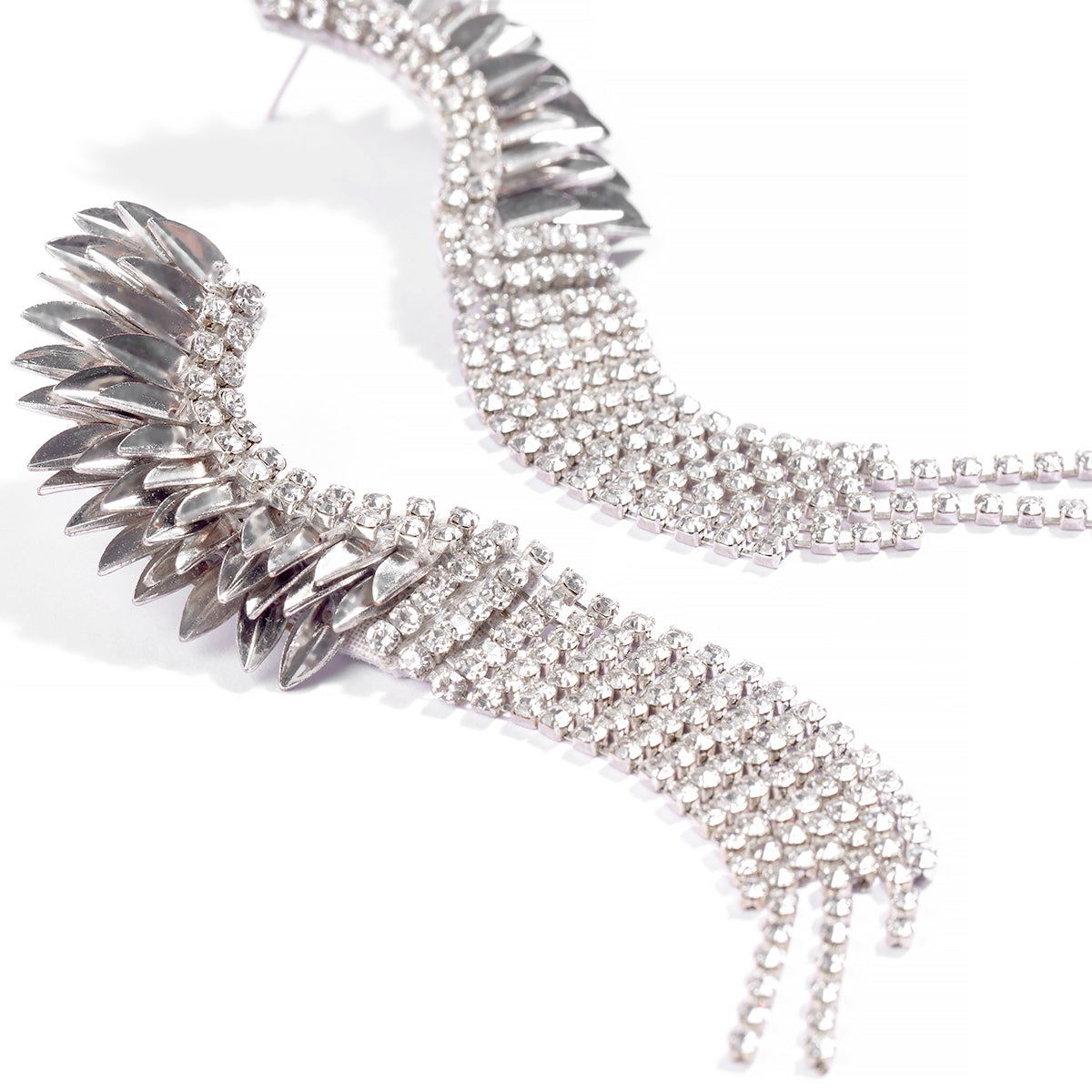 Detail Of Handmade Deepa by Deepa Gurnani Estella Earrings Silver color